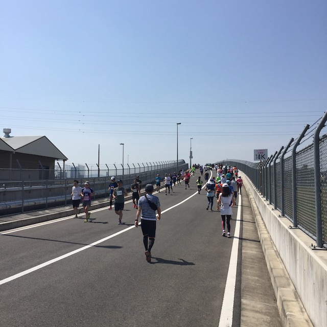 東日本国際親善マラソンで唯一のアップダウン